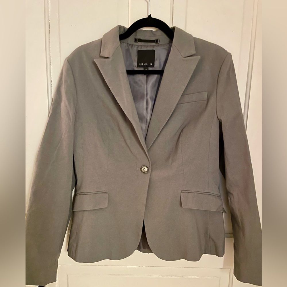 The Limited Women's Stretch Gray Blazer